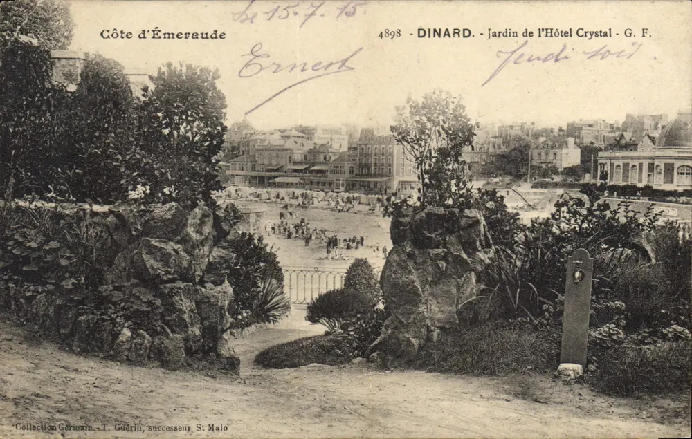 Dinard - Garten des Hotels Crystal - G. F. - Küste von Émeraude - Vorderseite