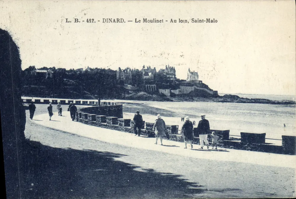 Dinard — Le Moulinet — In der Ferne, Saint-Malo - Vorderseite