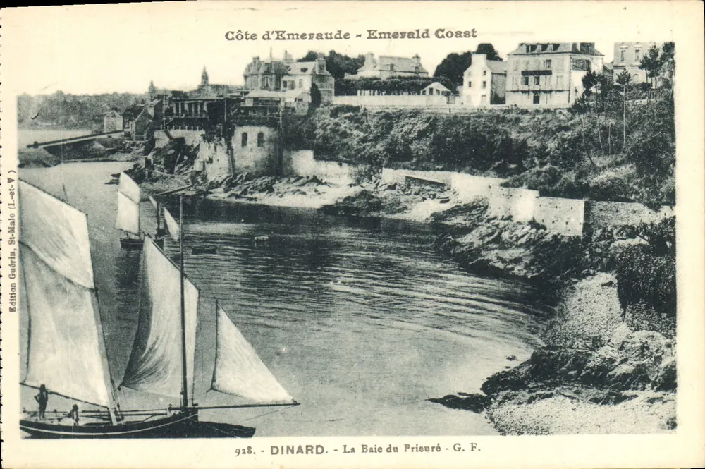 Dinard - A Baía do Priorado — Costa da Esmeralda, Edição Gueria, n° 928 - Frente