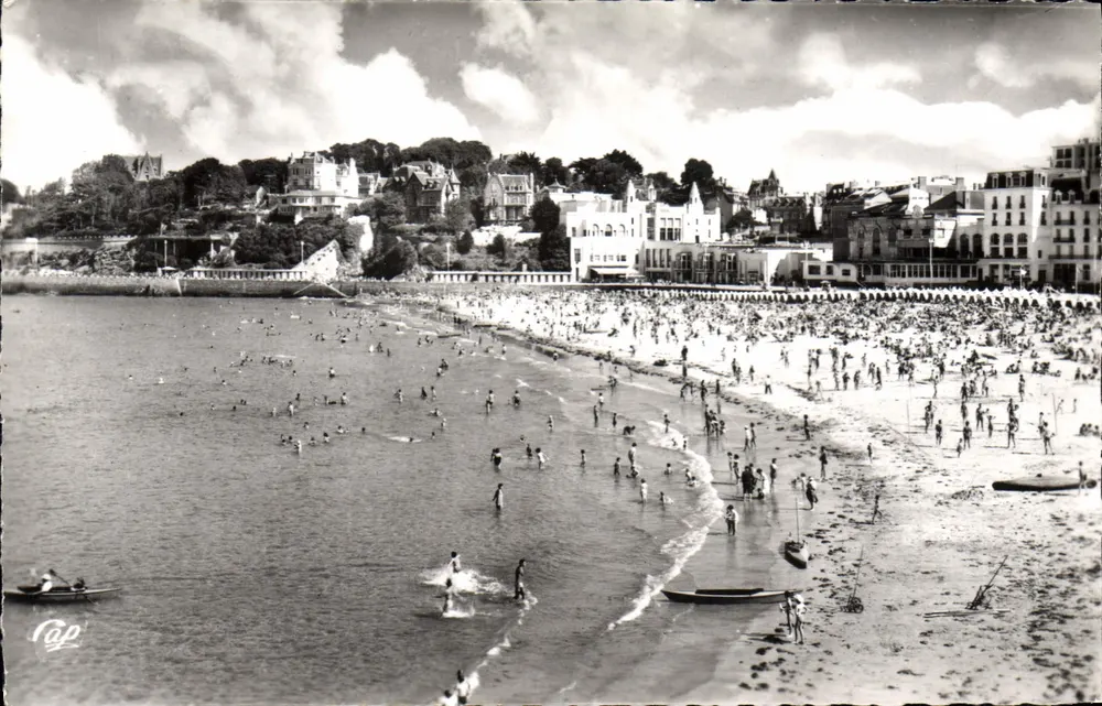Strand von l'Ecluse in Richtung Casino — Dinard, Côte d'Émeraude — CAP, n° 1174 - Vorderseite