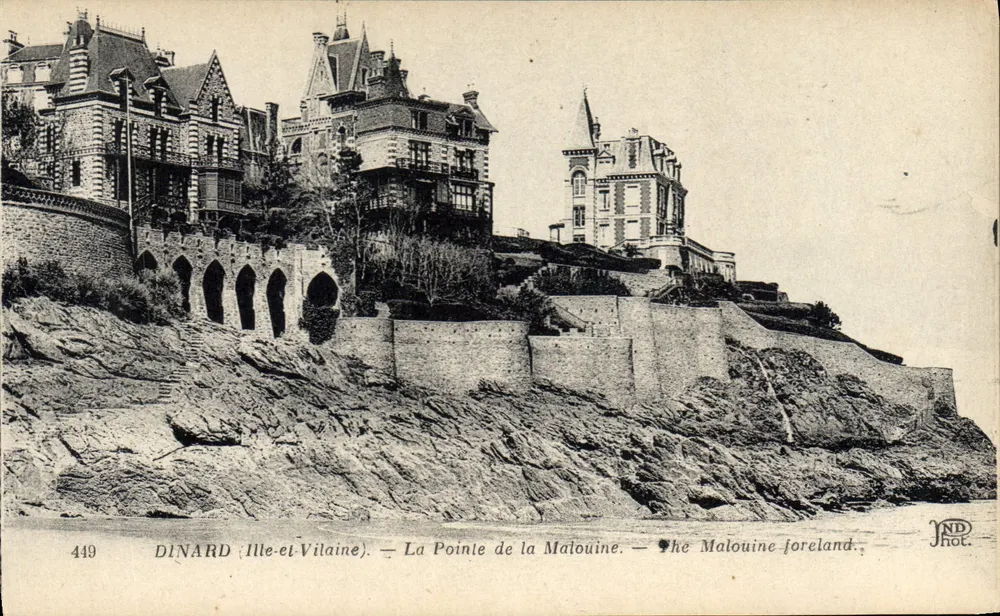 Dinard (Ille-et-Vilaine) — La Pointe de la Malouine — The Malouine foreland. - Recto