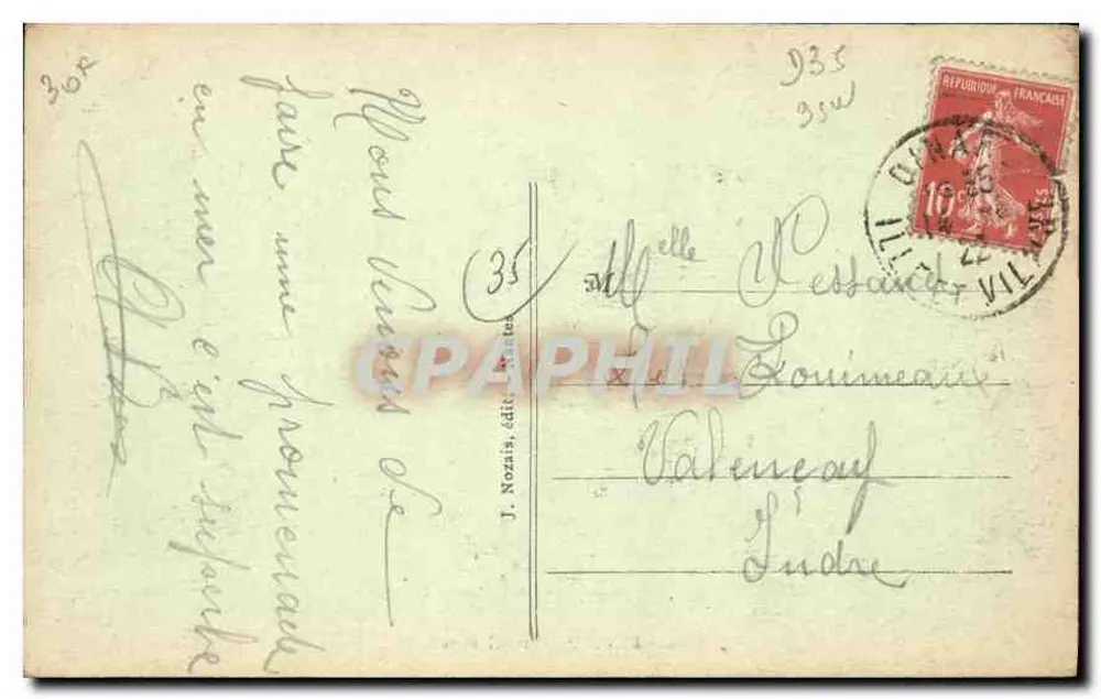 Dinard — Hotel Royal — J. Nozais, editor Paris - Verso