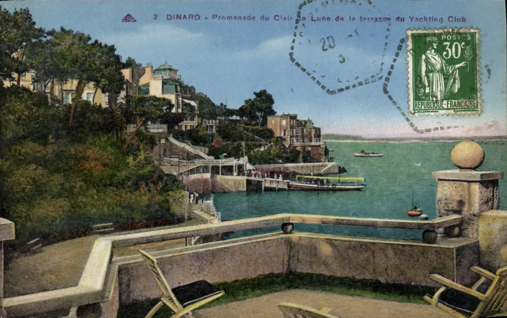 Dinard - A Promenade do Clair de Lune da terrinha do Yachting Club — editor ARA, n°2 - Frente