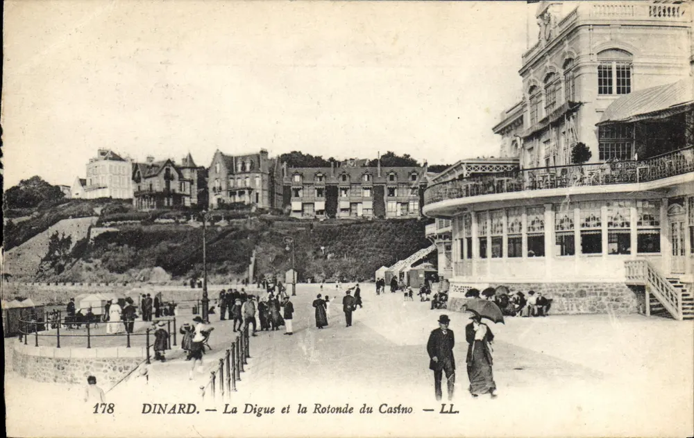 Dinard — Die Digue und die Rotunde des Casinos — LL. n°178 - Vorderseite
