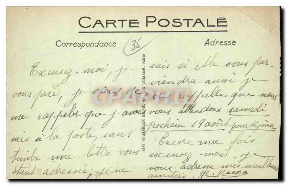 Dinard — Die Digue und die Rotunde des Casinos — LL. n°178 - Rückseite