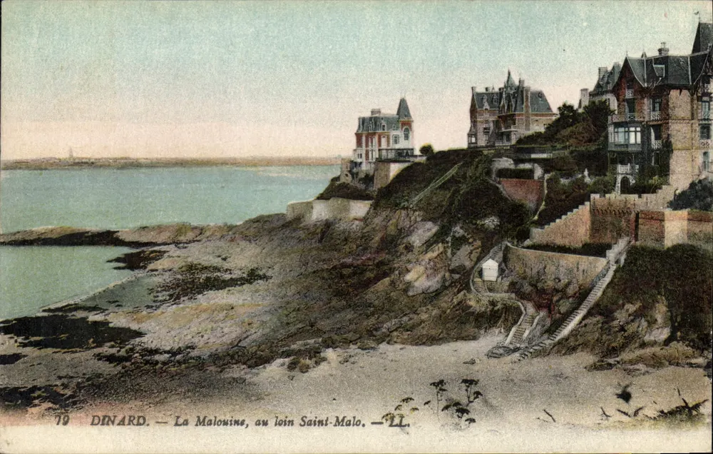 Dinard — La Malouine, in der Ferne Saint-Malo — LL - Vorderseite