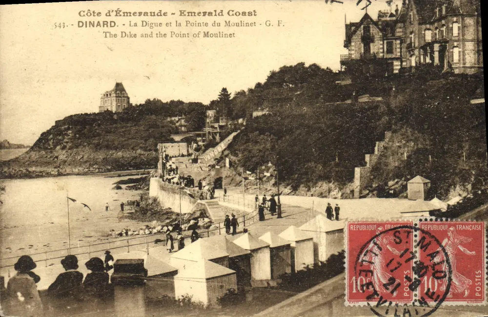 Dinard - Die Digue und die Pointe du Moulinet - G. F. - n°543 - Vorderseite