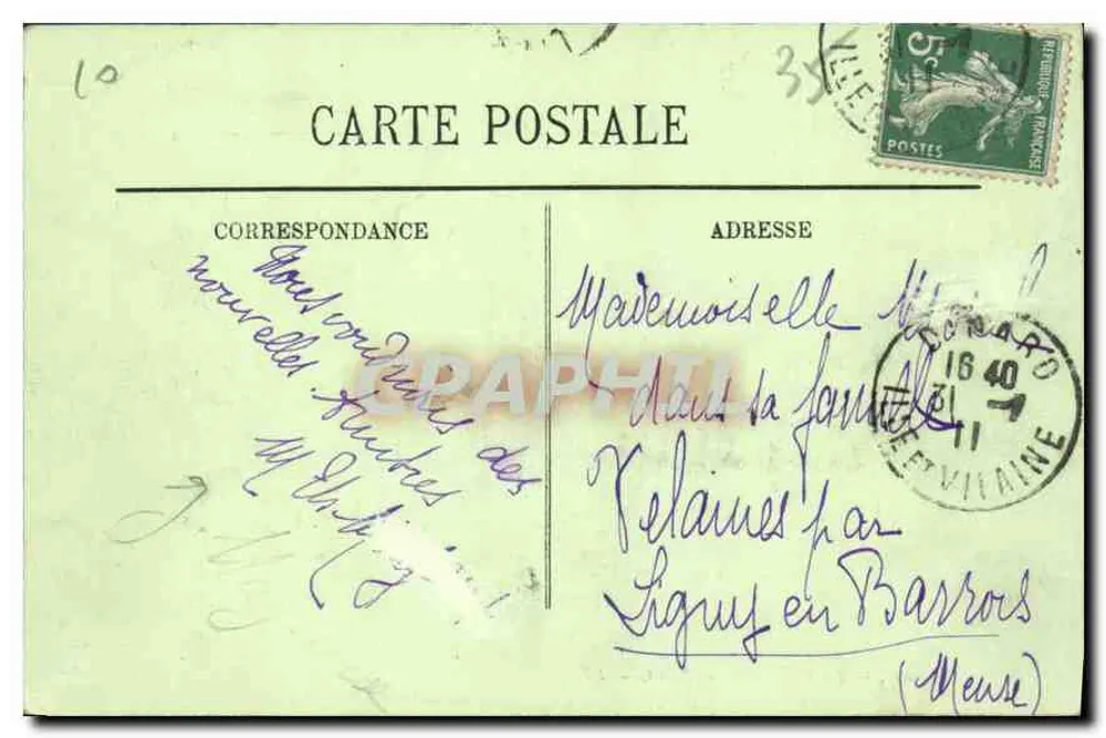 Dinard — A Ponta de Port-Salut — LL. n°34 - Verso