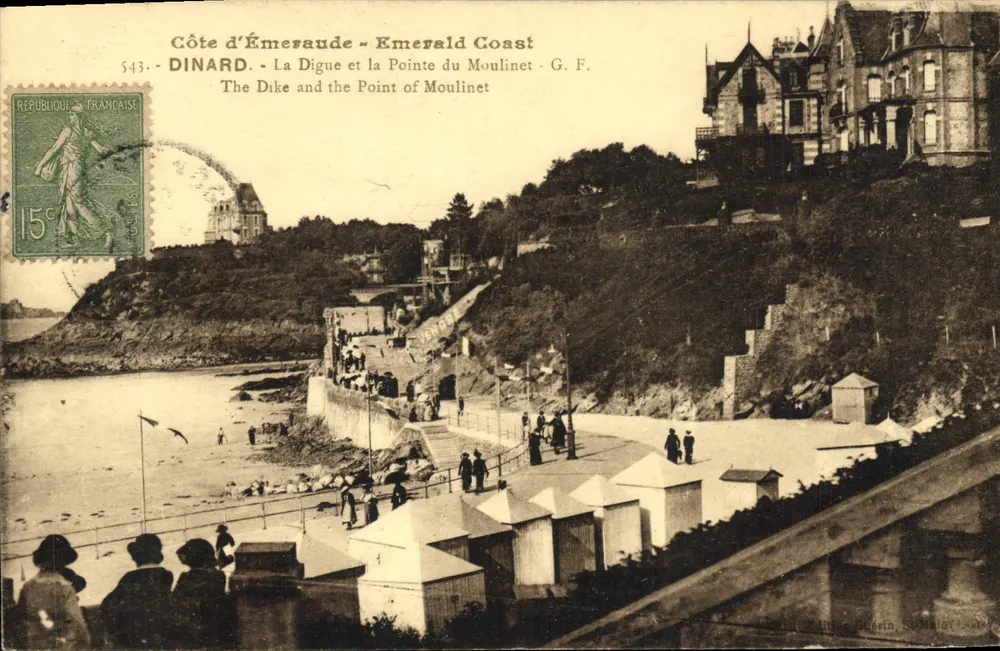 Dinard - Die Digue und der Pointe du Moulinet — G. F. - n° 543 - Vorderseite
