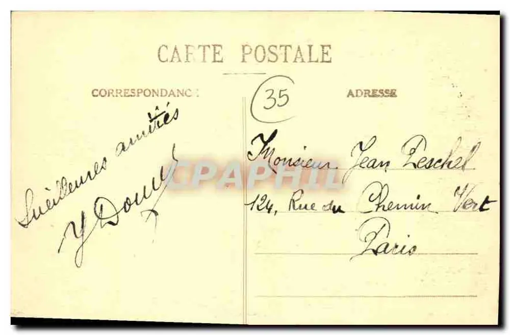 Dinard - Die Digue und der Pointe du Moulinet — G. F. - n° 543 - Rückseite