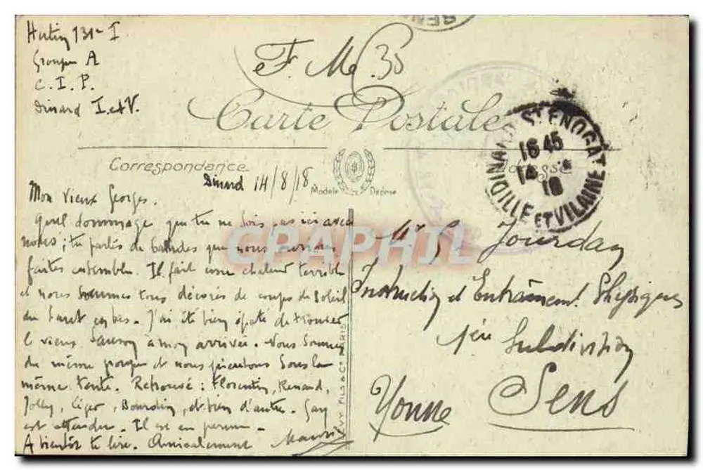 Dinard — A Praia e a Malouine — LL. - Verso