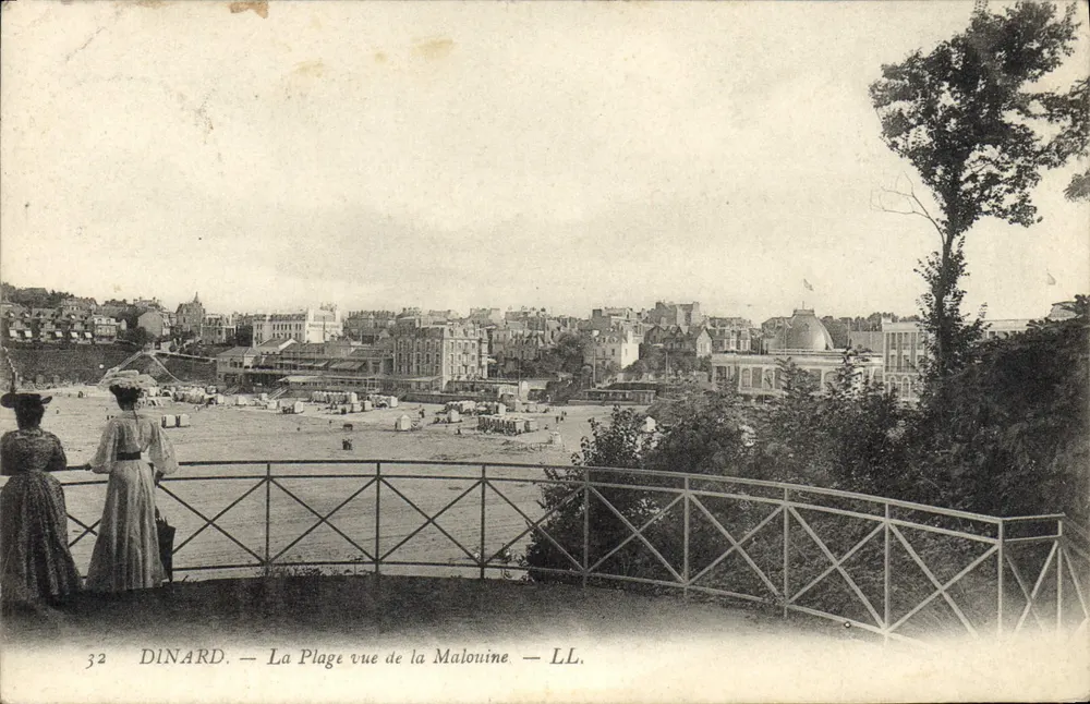 Dinard — A Praia vista da Malouine — LL. n°32 - Frente