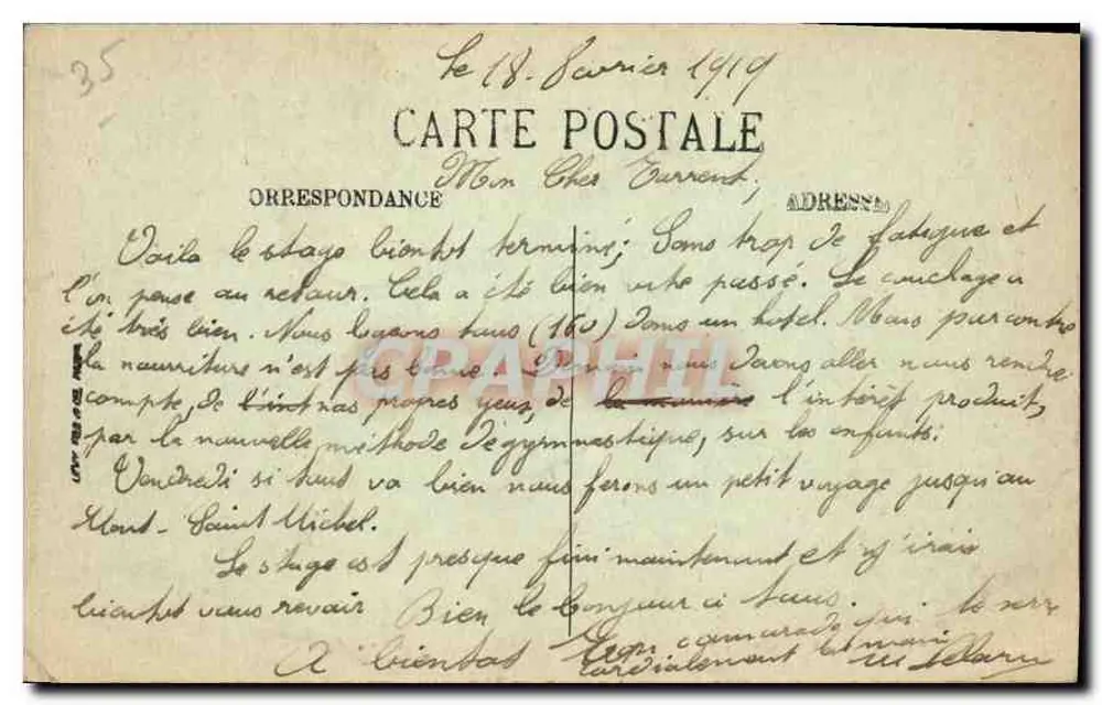 Dinard — Ansicht von La Malouine, Saint-Malo im Hintergrund — LL, n°79 - Rückseite
