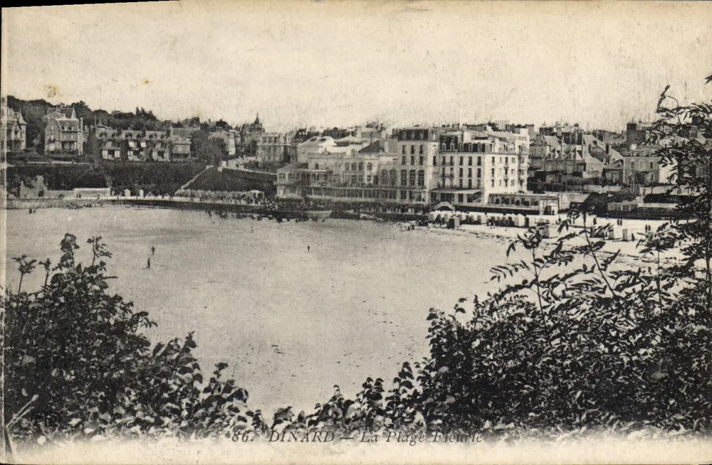 Dinard — A Praia das Flores — Editor não identificado, n° 86 - Frente