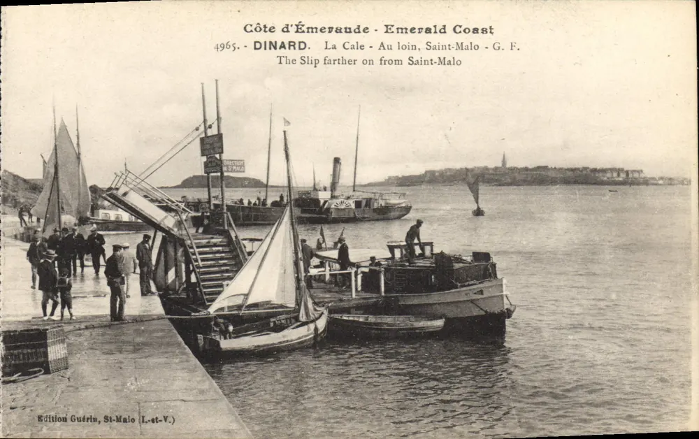 Dinard - La Cale - In der Ferne, Saint-Malo - G.F. - Edition Guérin, St-Malo (L.-et-V.) - Vorderseite
