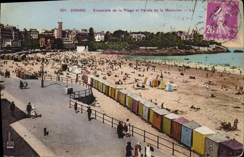 Dinard — Conjunto da Praia e Ponta da Malouine — Ellen - Frente
