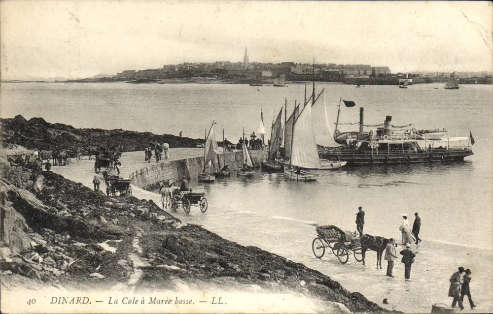 Dinard — A Cale à Marée baixa — LL. n°40 - Frente