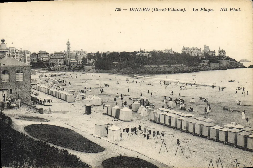 Dinard (Ille-et-Vilaine) — A Praia — ND Phot. - Frente