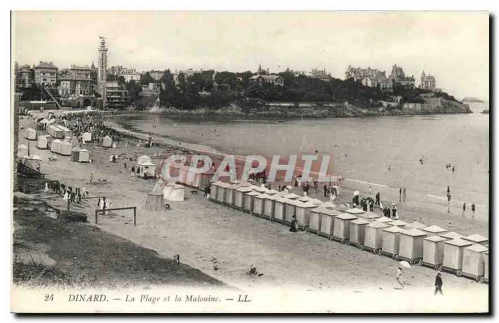 Dinard — A Praia e a Malouine — LL. - Frente