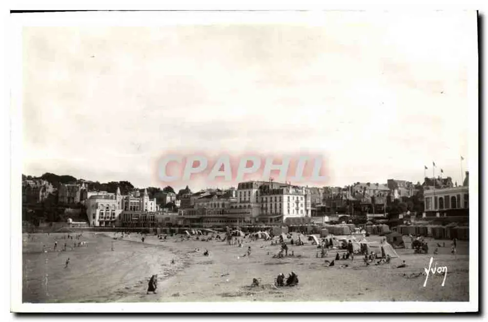 Dinard - Die Strandansicht von der Pointe de la Malouine — Les Éditions d'Art 'YVON', Paris - Vorderseite