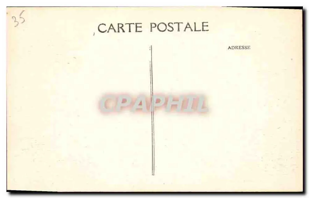 Dinard — Praia e Ponta do Prieuré — Maré alta — A. Lamiré, Editor, Rennes - Verso