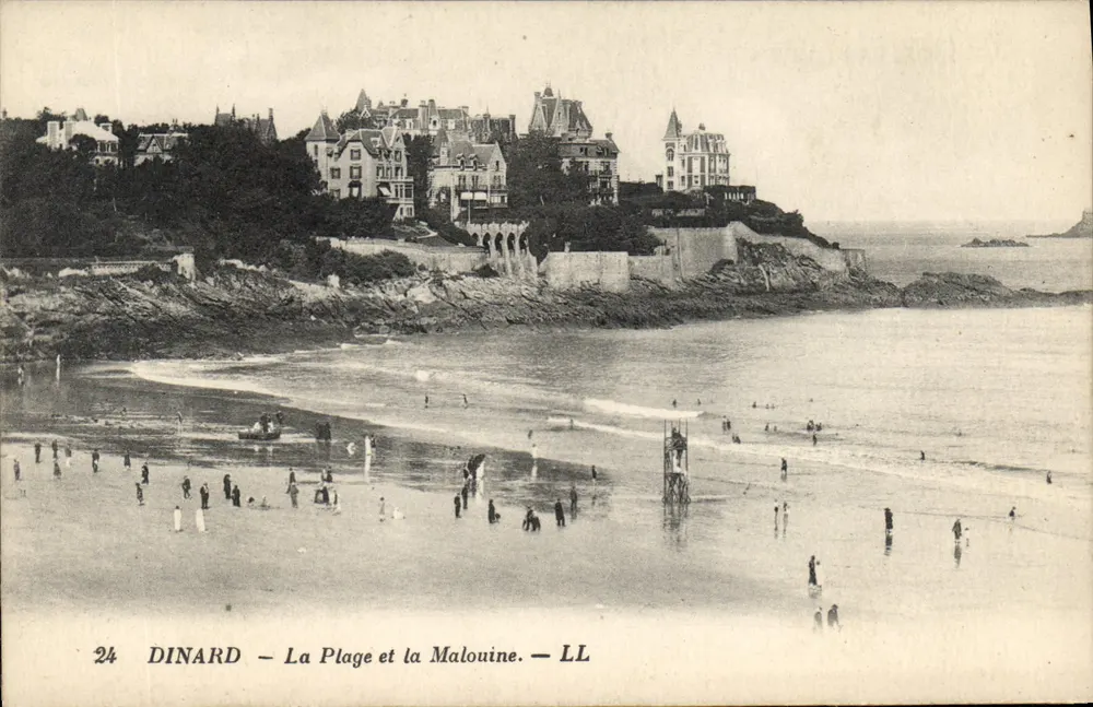 Dinard — A Praia e a Malouine — LL - Frente