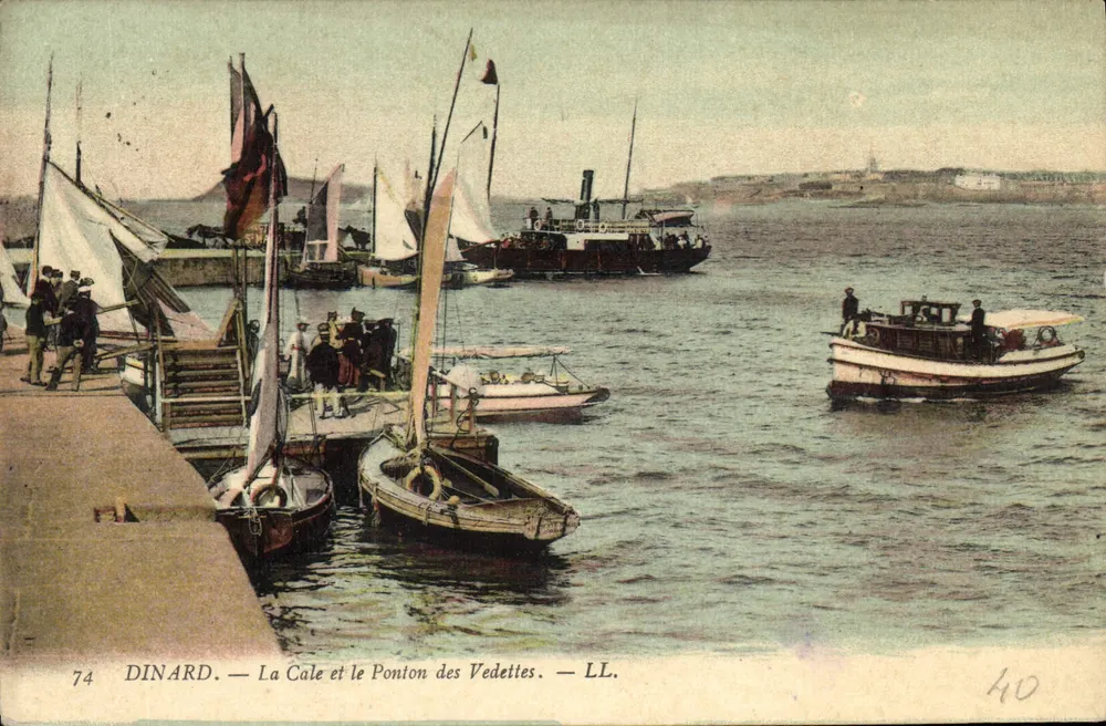 Dinard — La Cale e il Pontone delle Vedette — LL. — n°74 - Recto