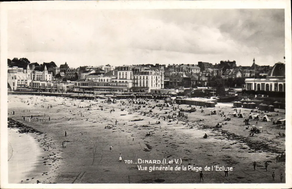 Dinard — Allgemeiner Blick auf den Strand Ecluse — Ausgabe « Le Café du Rond-Point » - Vorderseite