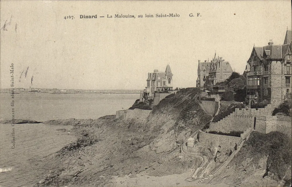 Dinard — La Malouine, im Hintergrund Saint-Malo — G.F. n°4167 - Vorderseite