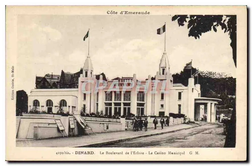 Dinard - Côte d'Émeraude - Boulevard de l'Écluse - Municipal Casino - Edition G. M. - Vorderseite