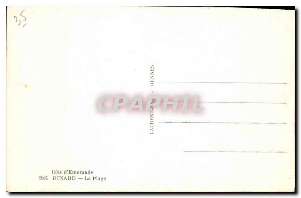 Dinard — La Spiaggia — Laurent-Philit, n° 2684 - Verso