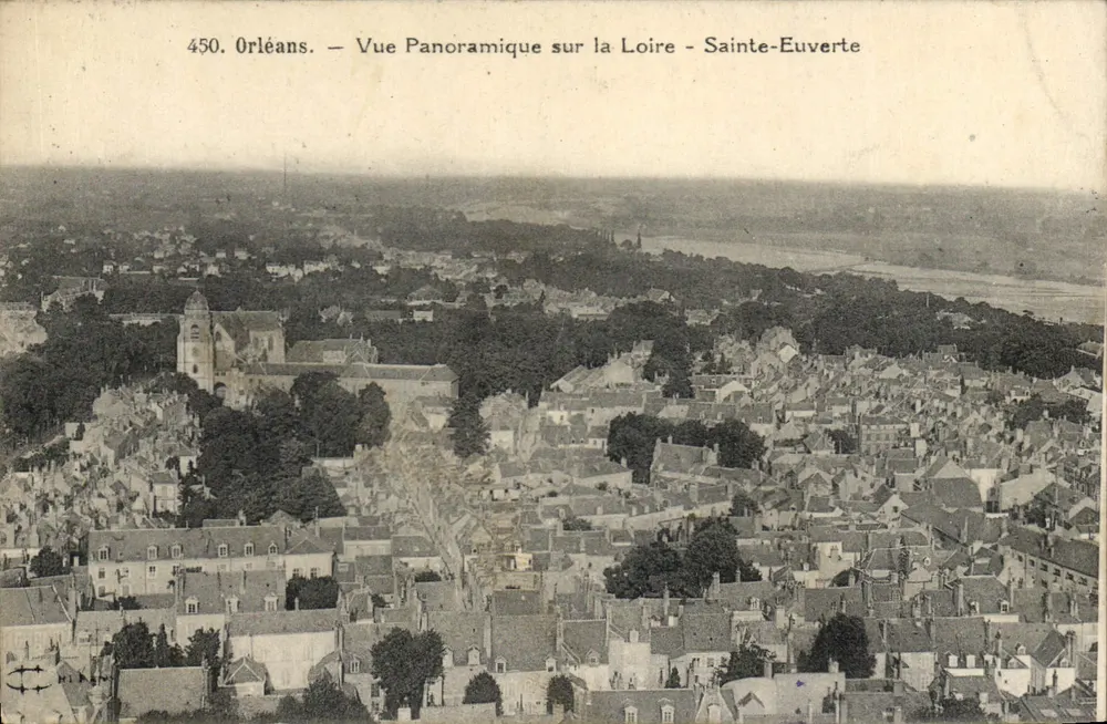Orléans — Panoramablick auf die Loire — Sainte-Euverte — unbekannter Verlag, Nr. 450 - Vorderseite