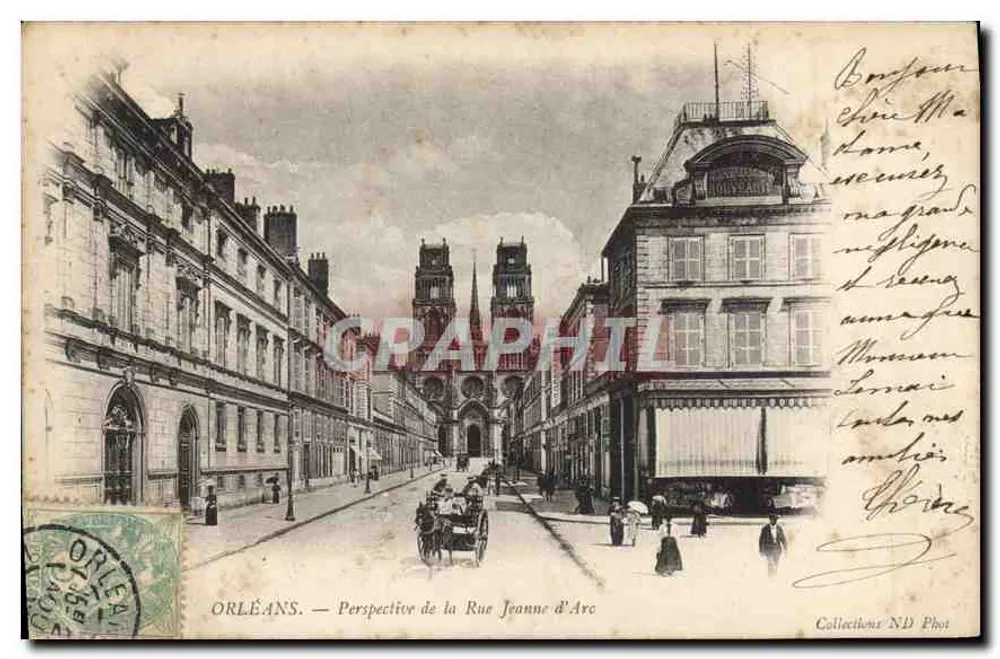 Orléans — Perspectiva da Rue Jeanne d'Arc — Collections ND Phot - Frente