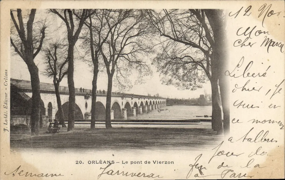 Orléans — Le pont de Vierzon — J. Lold. Éditeur - Orléans - Frente