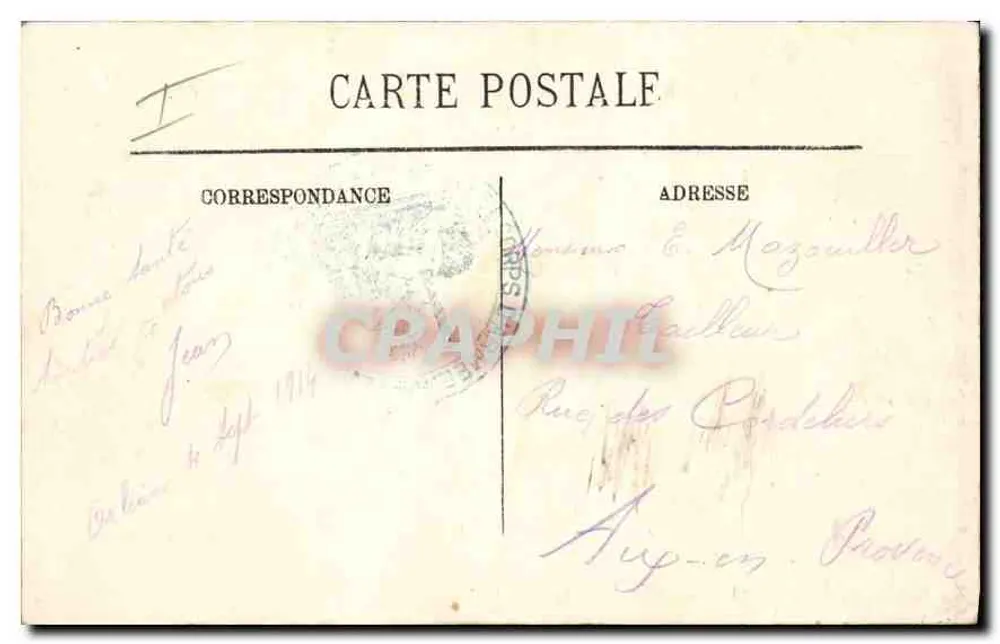 Orléans — Place de l'Étape und die Kathedrale — LL. n° 439 - Rückseite