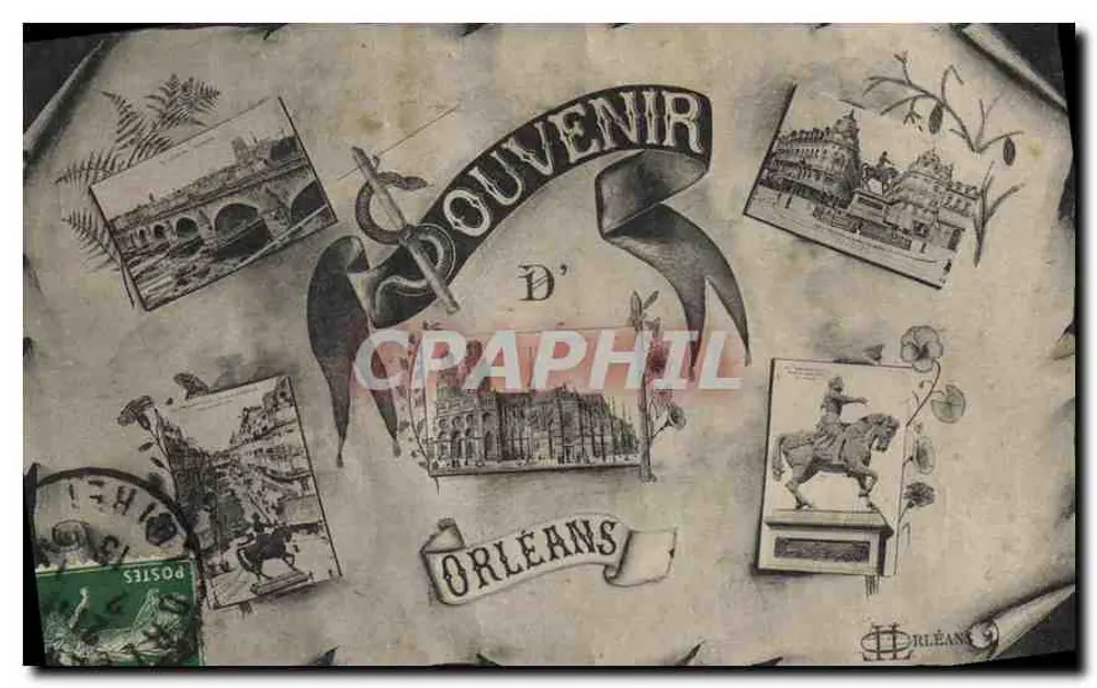 Souvenir d'Orléans — editor Orléans, número de série não visível - Frente