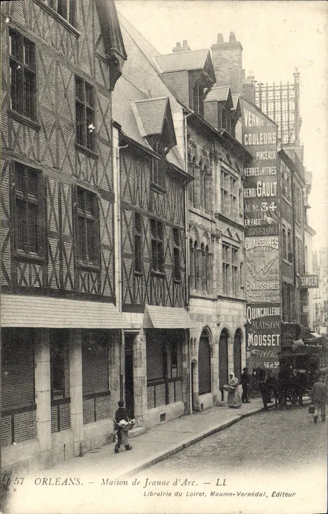 Orléans — Casa de Joana d'Arc — Livraria do Loiret, Maume-Vernédal, Editora - Frente