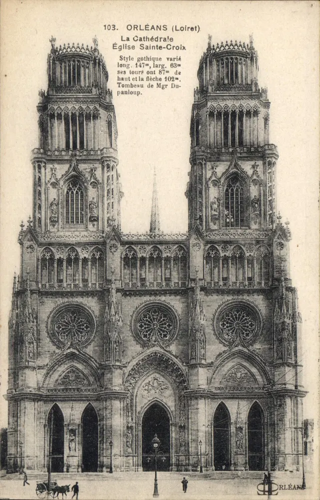 Orléans (Loiret) — Kathedrale Sainte-Croix — Verleger Le Debey, Paris, Nr. 103 - Vorderseite