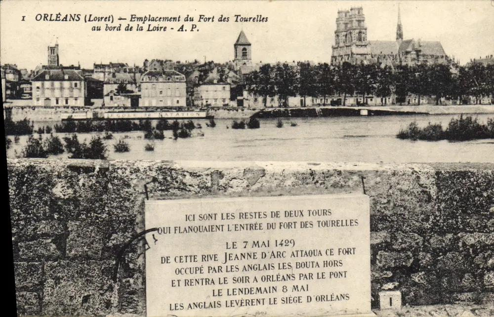 Orléans (Loiret) — Lage des Forts des Tourelles am Ufer der Loire — A.P. - Vorderseite
