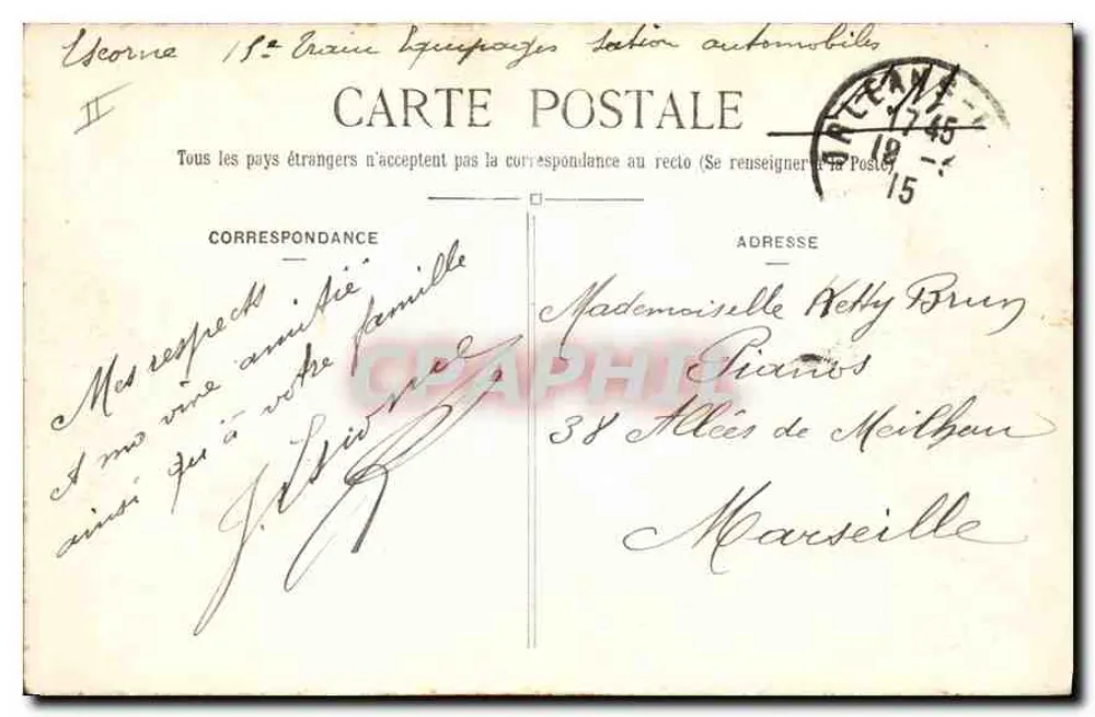 Orléans — Panoramische Ansicht vom Südwesten — J. Loddé, Verlag, Orléans - Rückseite