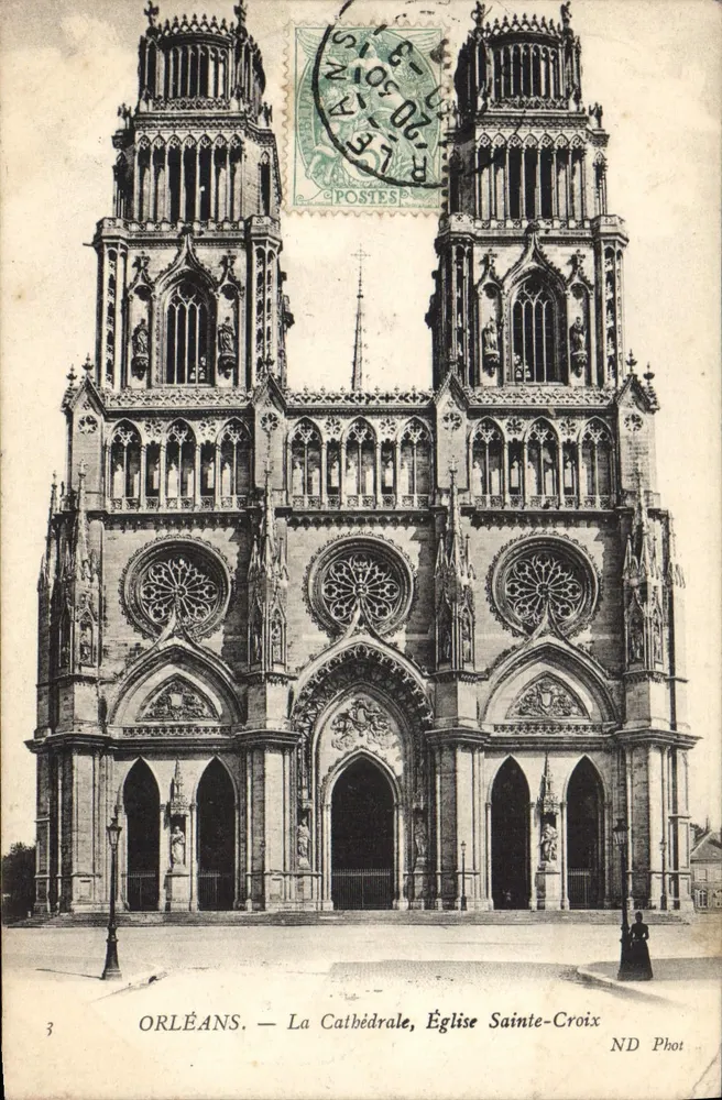 Orléans — Die Kathedrale, Kirche Sainte-Croix — ND Phot - Vorderseite