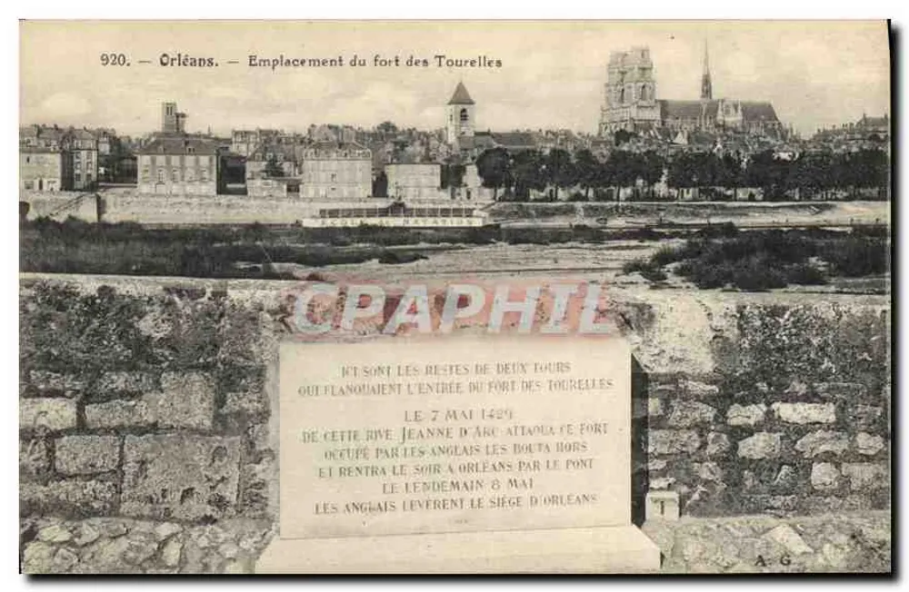 Orléans — Localização do forte das Tourelles — A.G. n°920 - Frente