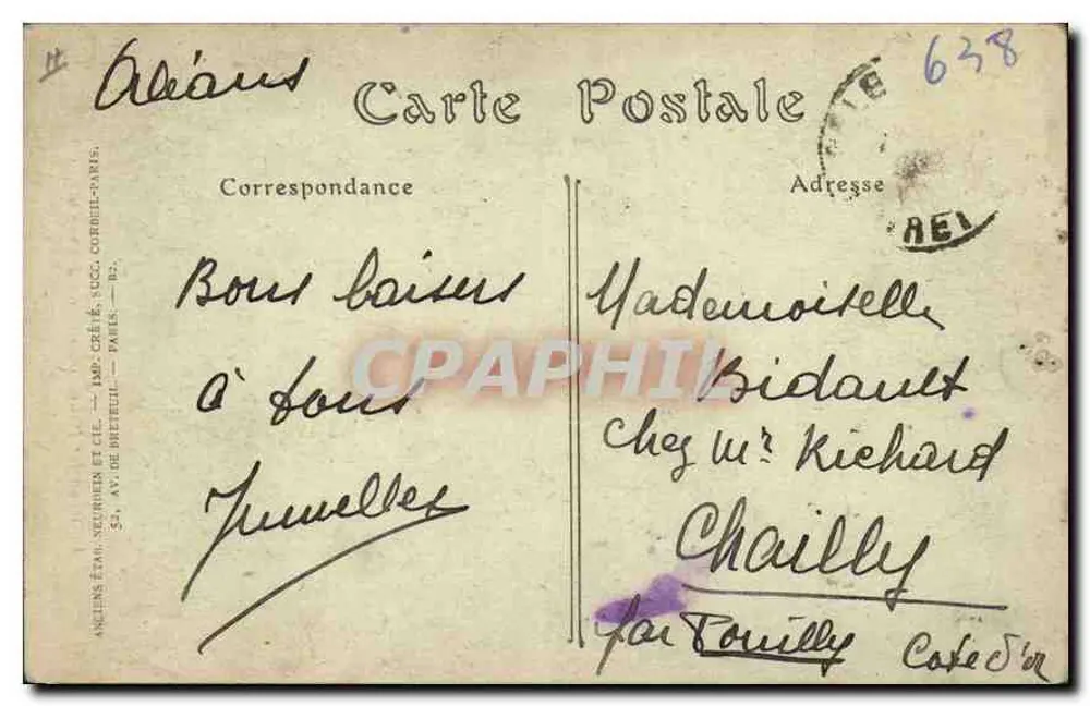 Poço em ferro forjado, Casa de Jeanne d'Arc — Orléans — JND hot. n°410 - Verso