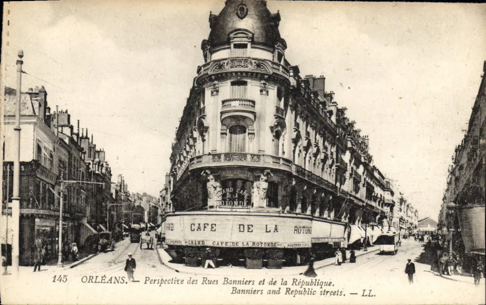 Orléans — Perspektive der Straßen Banniers und République — LL. Nr. 145 - Vorderseite