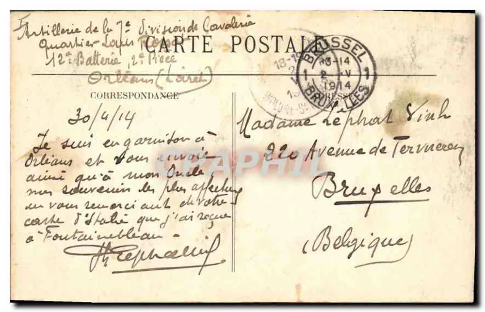 Orléans — A Catedral — M. B. - Verso