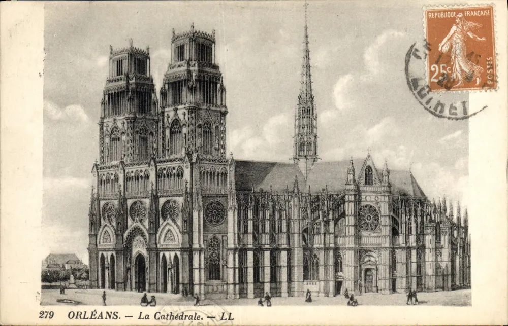 Orléans — A Catedral — LL — n° 279 - Frente