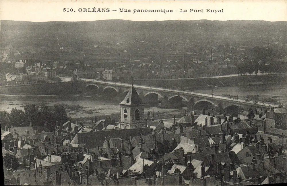 Orléans — Panoramablick — Der Königliche Brücke — Verlag H.G. n°510 - Vorderseite