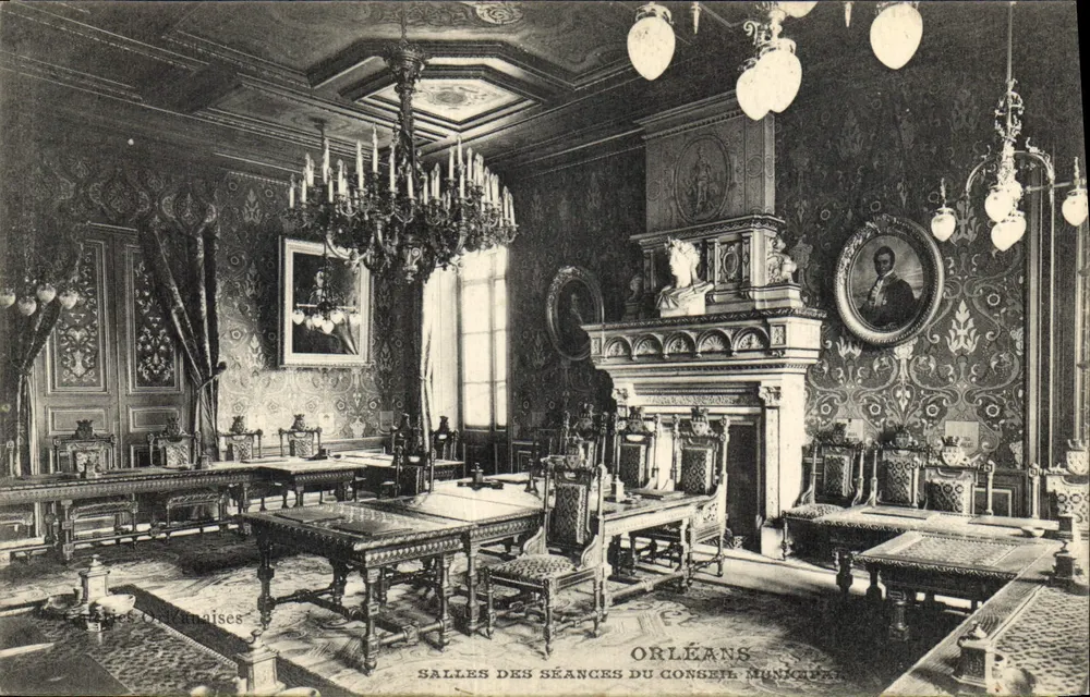 Sitzungszimmer des Stadtrats — Orléans — Verlag: Orleanaise Cards - Vorderseite