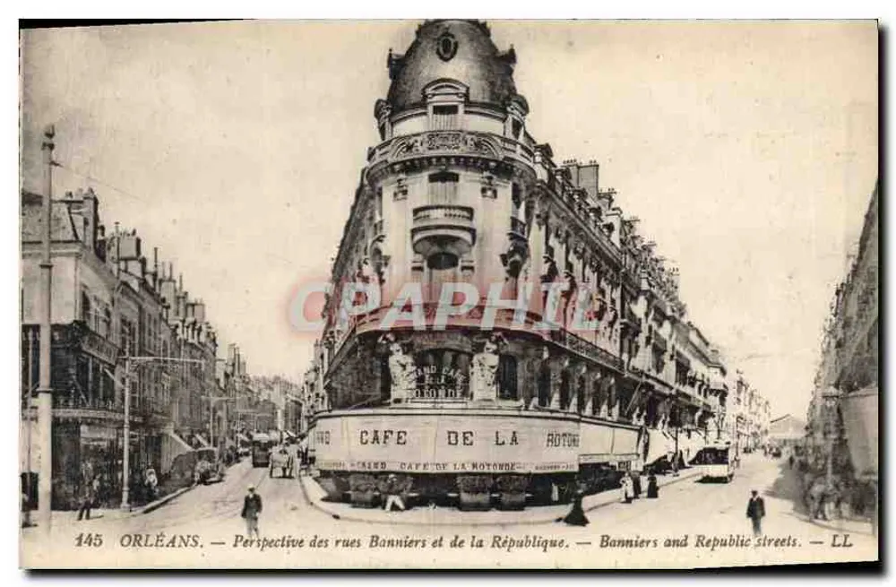 Orléans — Ansicht der Straßen Banniers und der République — LL - Vorderseite