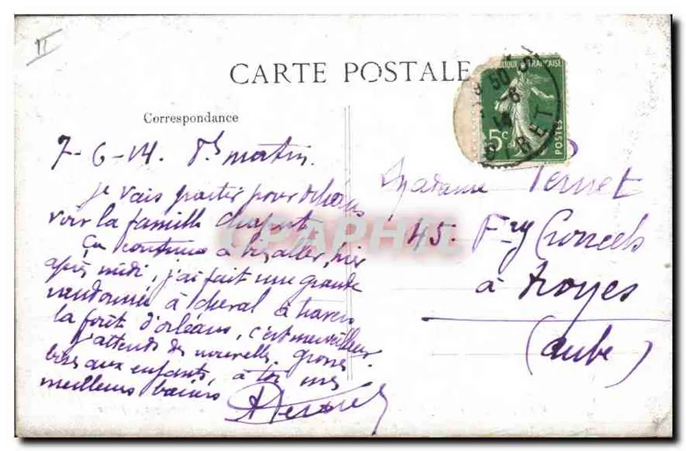 Orléans — Piazza del Martroi — statua di Giovanna d'Arco di Foyatier, inaugurata il 8 Maggio 1855 - Verso